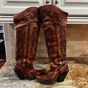 Dan Post Tan Leather Boots